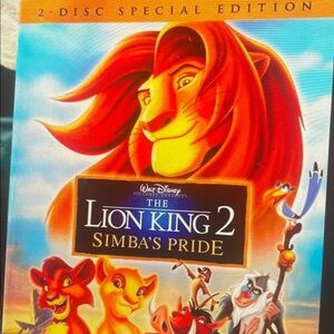Disney The Lion King 2: Simba's Pride - Vibrant Red and Orange Cover